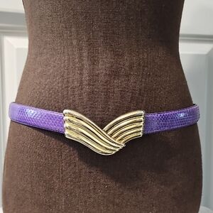 Vintage Liz Clairborne Snakeskin Belt